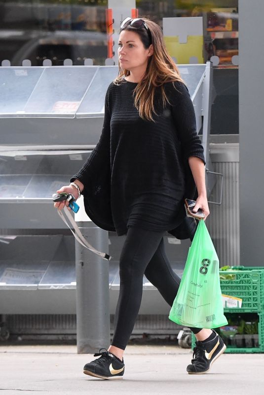 ALISON KING Shopping at a Petrol Station in Cheshire 05/22/2019