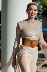 AMBER HEARD Arrives at Martinez Hotel at 2019 Cannes Film Festival 05/15/2019