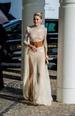 AMBER HEARD Arrives at Martinez Hotel at 2019 Cannes Film Festival 05/15/2019