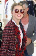AMBER HEARD Arrives at Martinez Hotel at 72nd Annual Cannes Film Festival 05/13/2019
