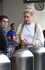 AMBER HEARD at LAX Airport in Los Angeles 05/23/2019