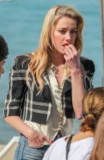 AMBER HEARD at Martinez Beach in Cannes 05/16/2019