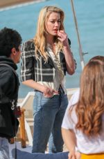 AMBER HEARD at Martinez Beach in Cannes 05/16/2019