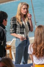 AMBER HEARD at Martinez Beach in Cannes 05/16/2019