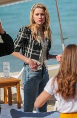 AMBER HEARD at Martinez Beach in Cannes 05/16/2019
