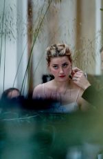 AMBER HEARD o at Terrace of Martinez Hotel in Cannes 05/14/2019