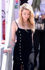 AMBER HEARD on the Set of L