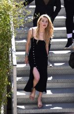 AMBER HEARD on the Set of L