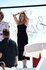 AMBER HEARD on the Set of L