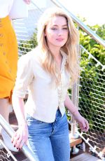 AMBER HEARD on the Set of L