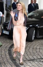 AMBER HEARD on the Set of L