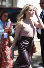 AMEBER HEARD Out for Lunch at La Plage Du Martinez in Cannes 05/16/2019