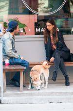 ANGELA SARAFYAN and Jake Hoffman at Cha Cha Matcha in New York 05/01/2019