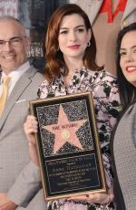 ANNE HATHAWAY Honored with a Star on the Hollywood Walk of Fame 05/09/2019