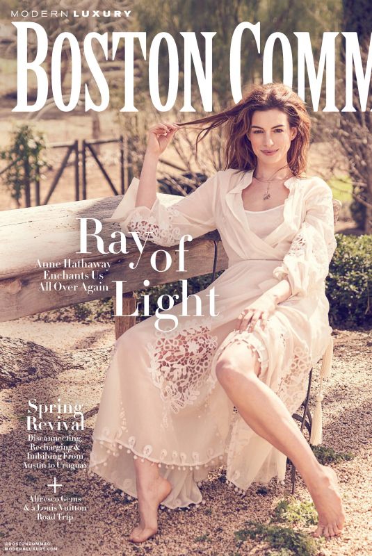 ANNE HATHAWAY in Boston Common Magazine, May 2019