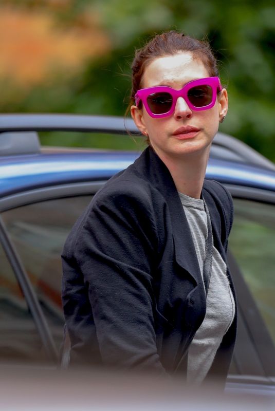 ANNE HATHAWAY Out and About in New York 05/17/2019