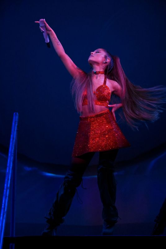 ARIANA GRANDE Performs at Staples Arena in Los Angeles 05/07/2019