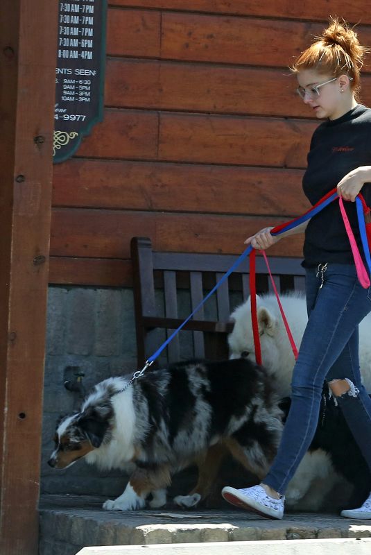 ARIEL WINTER Out with Her Dogs in Sherman Oaks 05/30/2019