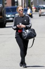 ASHLEE SIMPSON Leaves a Gym in Los Angeles 05/22/2019