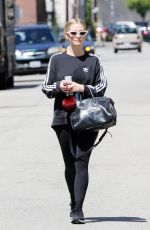 ASHLEE SIMPSON Leaves a Gym in Los Angeles 05/22/2019