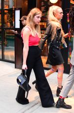 ASHLEY BENSON and CARA DELEVINGNE Leaves Met Gala After-party 05/07/2019
