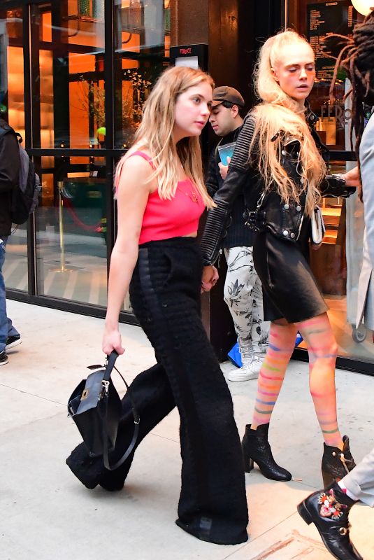 ASHLEY BENSON and CARA DELEVINGNE Leaves Met Gala After-party 05/07/2019