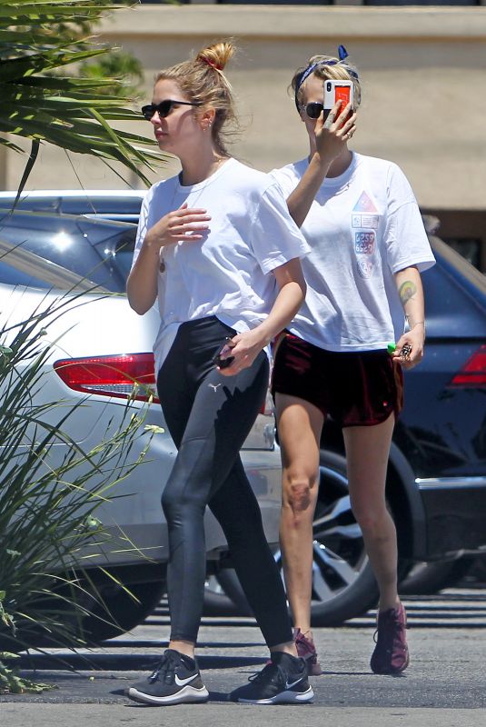 ASHLEY BENSON and CARA DELEVINGNE Out Hiking in Los Angeles 05/29/2019