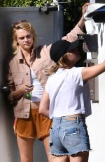 ASHLEY BENSON and CARA DELEVINGNE Out Shopping in Hollywood 05/28/2019
