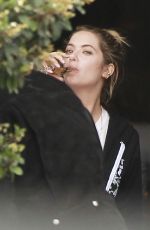 ASHLEY BENSON in Denim Shorts Out in Los Feliz 05/26/2019
