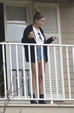 ASHLEY BENSON in Denim Shorts Out in Los Feliz 05/26/2019