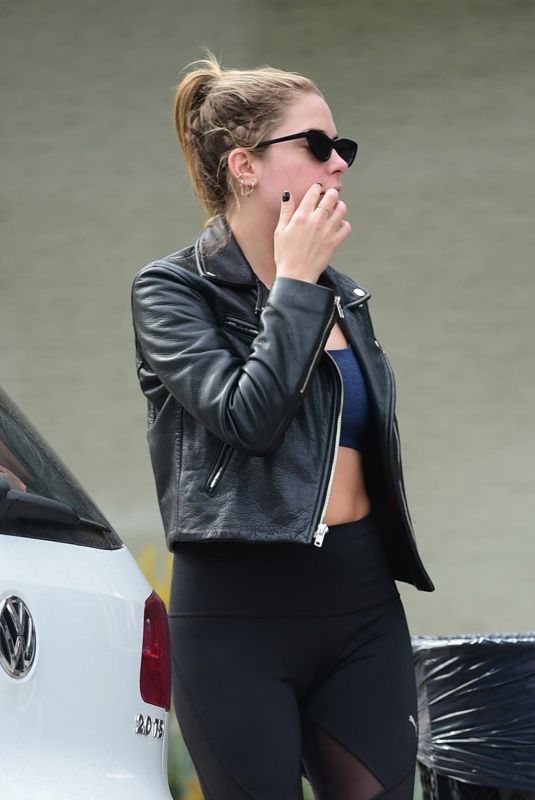 ASHLEY BENSON Leaves a Gym in Studio City 05/15/2019