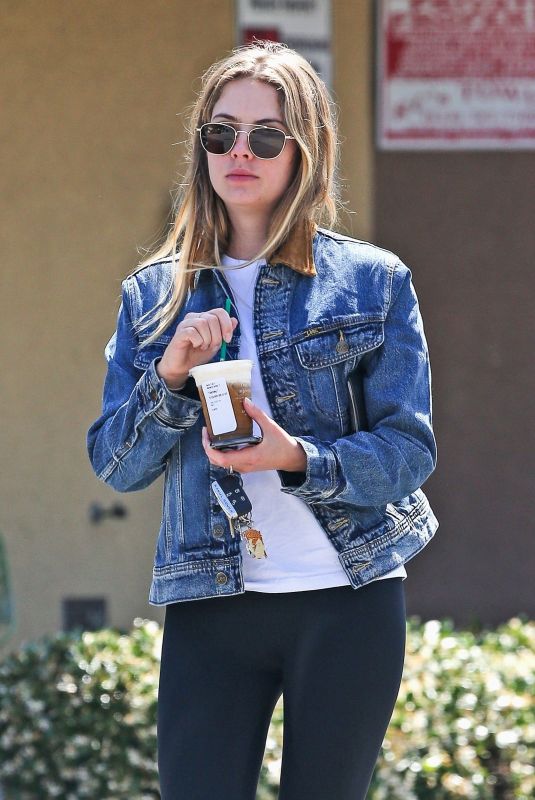 ASHLEY BENSON Out for Coffee in West Hollywood 05/30/2019