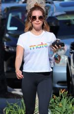 ASHLEY TISDALE Leaves Training Mate in Studio City 05/29/2019