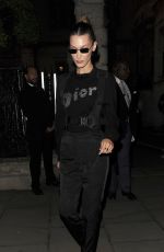 BELLA HADID at Christian Dior Party in London 05/29/2019