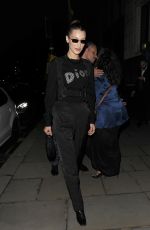 BELLA HADID at Christian Dior Party in London 05/29/2019