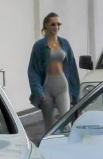 BELLA HADID in Tights Leaves Dermatologist in Beverly Hills 05/03/2019