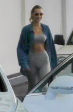 BELLA HADID in Tights Leaves Dermatologist in Beverly Hills 05/03/2019
