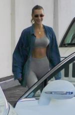 BELLA HADID in Tights Leaves Dermatologist in Beverly Hills 05/03/2019