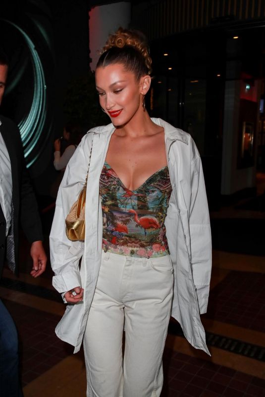 BELLA HADID Leaves Her Hotel in Cannes 05/17/2019