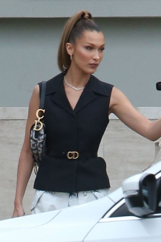 BELLA HADID Leaves Milk Studios in Los Angeles 05/08/2019