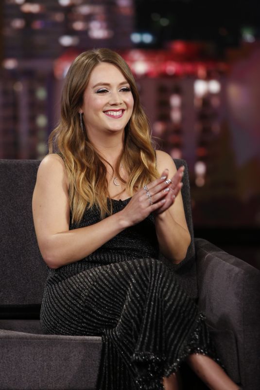 BILLIE LOURD at Jimmy Kimmel Live in Hollywood 05/16/2019