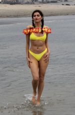 BLANCA BLANCO in Yellow Bikini at a Beach in Malibu 04/30/2019