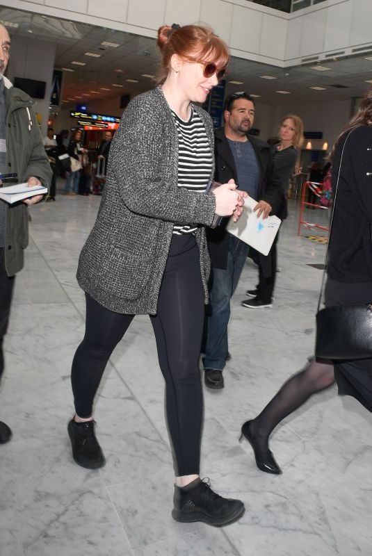 BRYCE DALLAS HOWARD Arrives at Nice Airport 05/15/2019