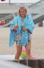 BUSY PHILIPPS in Bikini on the Set of Her New Show in Venice 04/29/2019