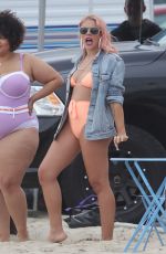 BUSY PHILIPPS in Bikini on the Set of Her New Show in Venice 04/29/2019