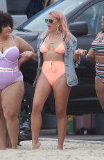 BUSY PHILIPPS in Bikini on the Set of Her New Show in Venice 04/29/2019