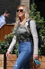 CAROL VORDERMAN in Tight Denim Arrives at ITV Studios in London 05/30/2019
