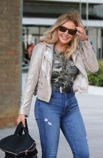 CAROL VORDERMAN in Tight Denim Arrives at ITV Studios in London 05/30/2019
