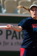 CAROLINE WOZNIACKI Practices at Roland Garros French Open Tournamet 05/24/2019