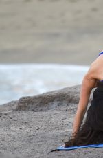 CASEY BATCHELOR in Bikini for Her Yoga Blitz App in Tenerife 05/03/2019